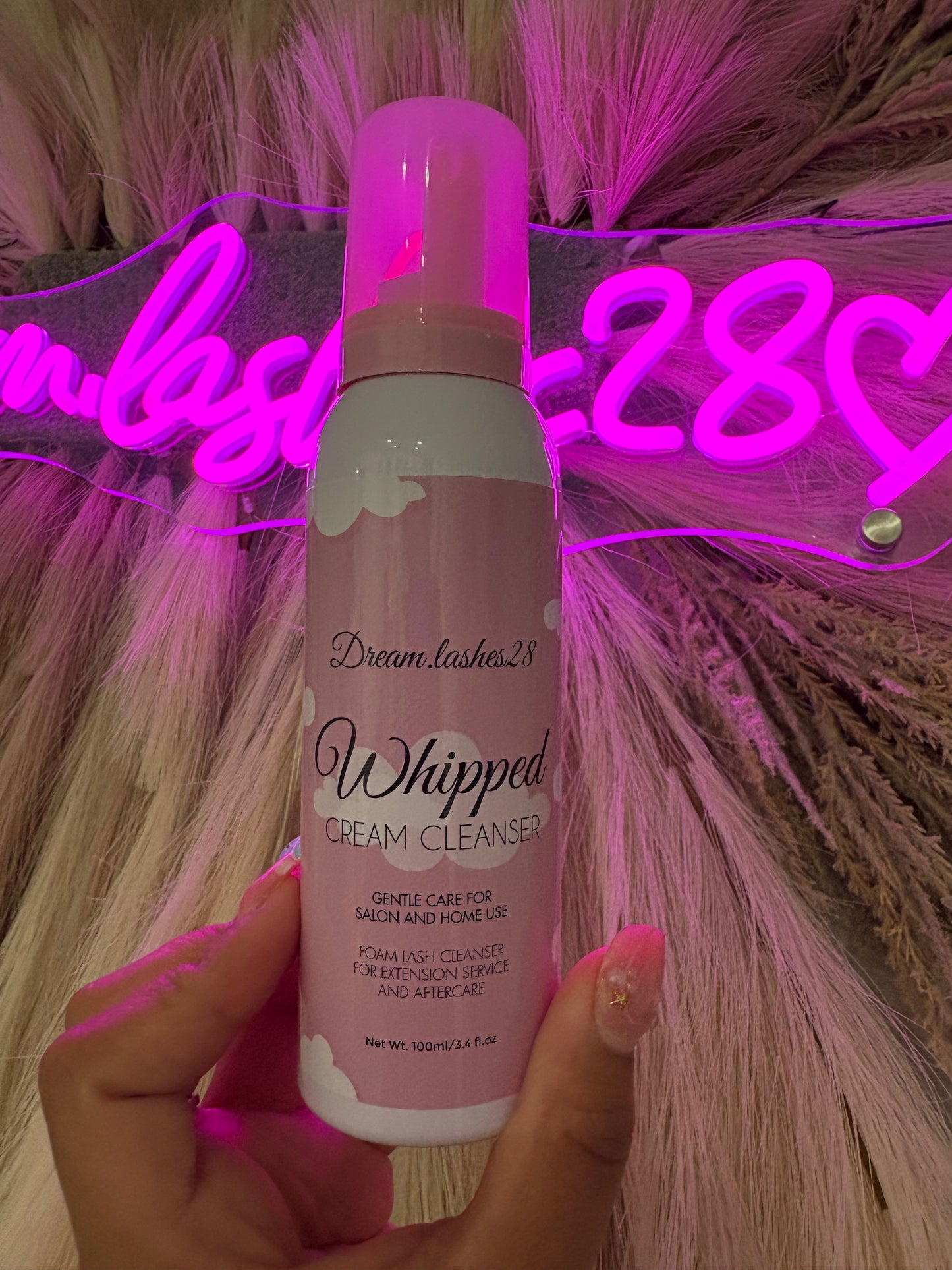 Whipped cream cleanser